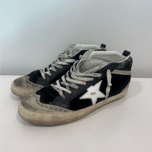 Golden Goose Black and White Sneakers